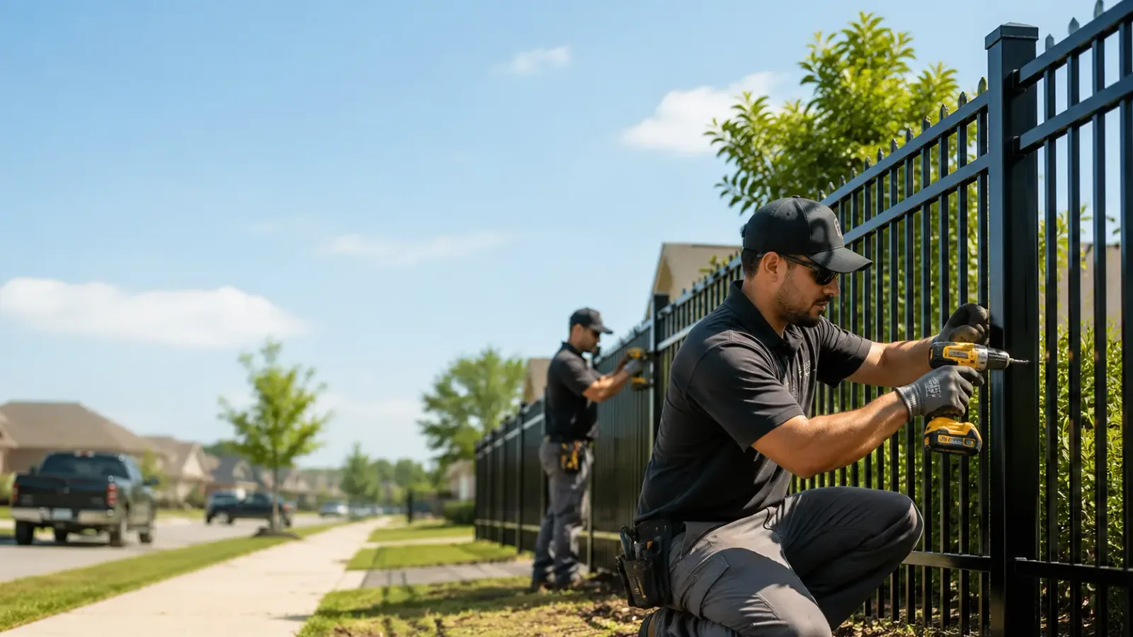 Metal Fence Installation in Yorktown, TX